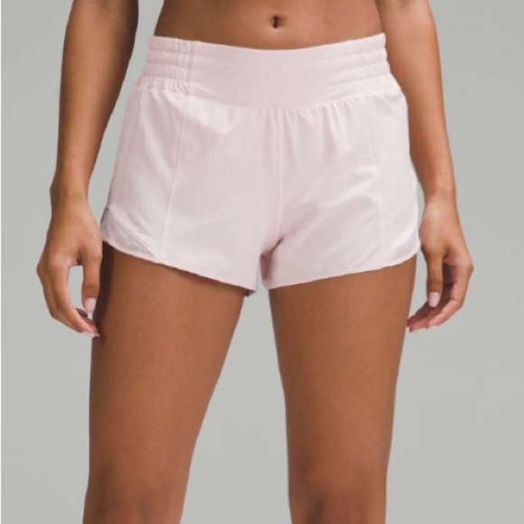 lululemon athletica Pants - Lululemon Hotty Hot High Rise Athletic Shorts Flush Pink Size 14 NWT